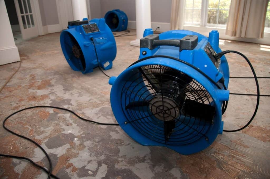 drying fans for water damage removal in muskegon mi